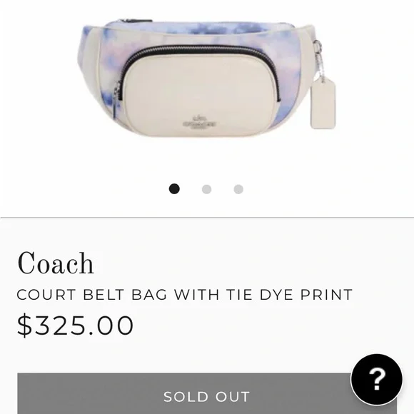Coach Court Belt Bag with Tie Dye Print - Picture 5 of 17